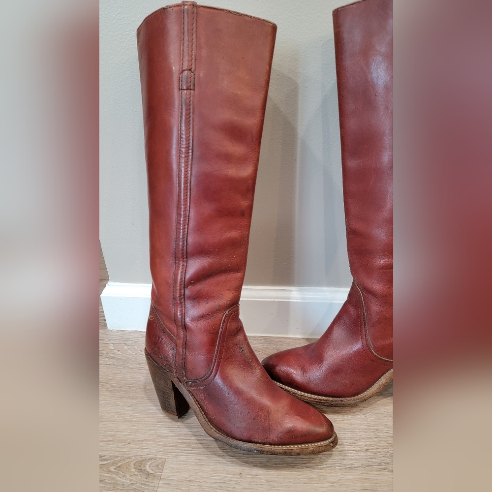 Vintage 80's Frye Boots 6.5 B. More Of A Size 6 Would Be Best. - Picture 6 of 16